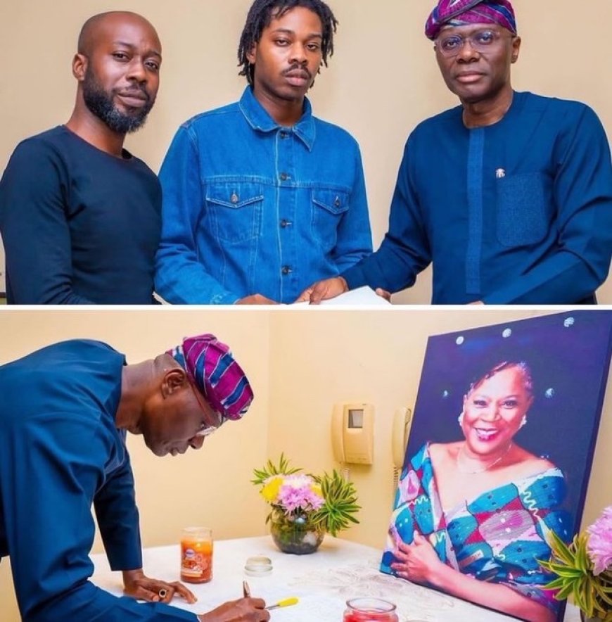 Lagos State Governor Sanwo-Olu Pays Condolence Visit to Onyeka Onwenu's Family