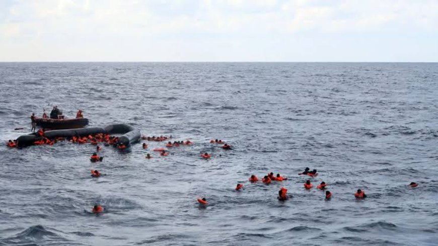 Stranded Africans plead for help at the Mediterranean Sea