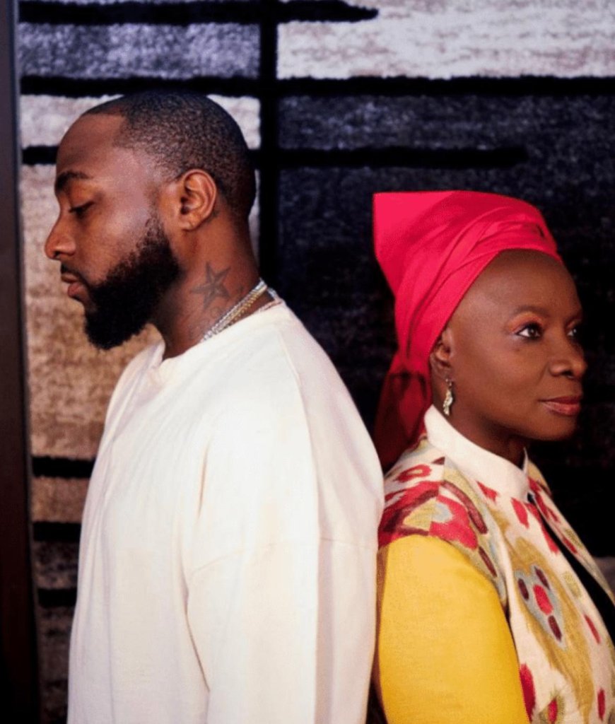 Davido Thanks Angelique Kidjo for Inspiring Him and Fellow Artists