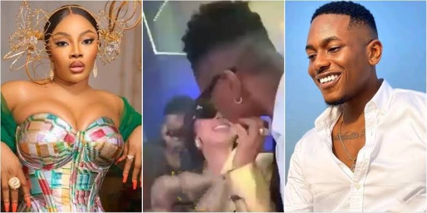 Moment Timini Egbuson Tried To Kiss Toke Makinwa