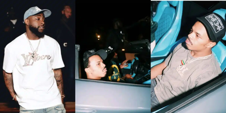 Davido links up with YG Marley in Lagos, video goes viral