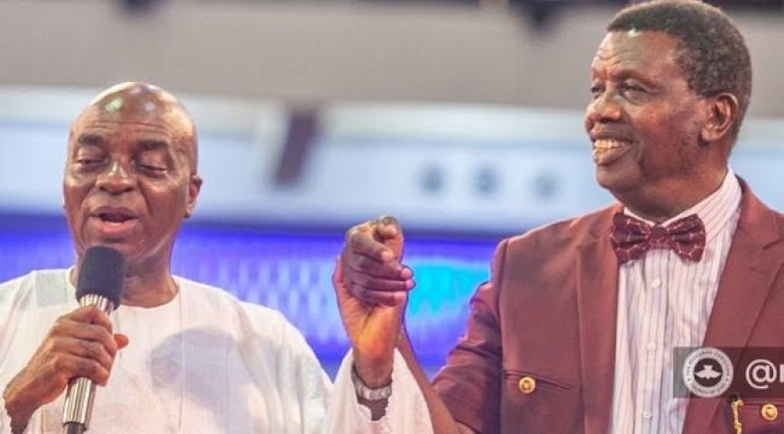 Pastor E.A. Adeboye and Bishop David Oyedepo's meeting during the 70th birthday celebrations of Bishop Oyedepo.