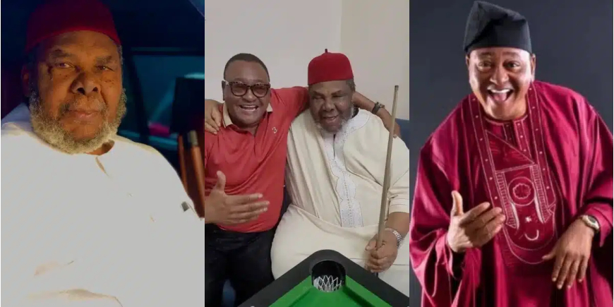 Moment Peter Edochie and Jide Kosoko reunite after 12 years