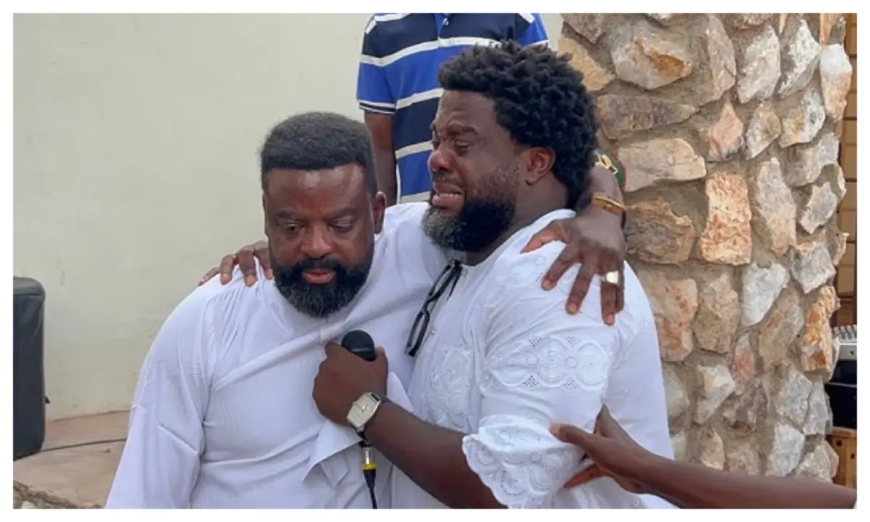 Kunle and Aremu Afolayan Reconcile After Years of Family Feud at Mother’s Wake