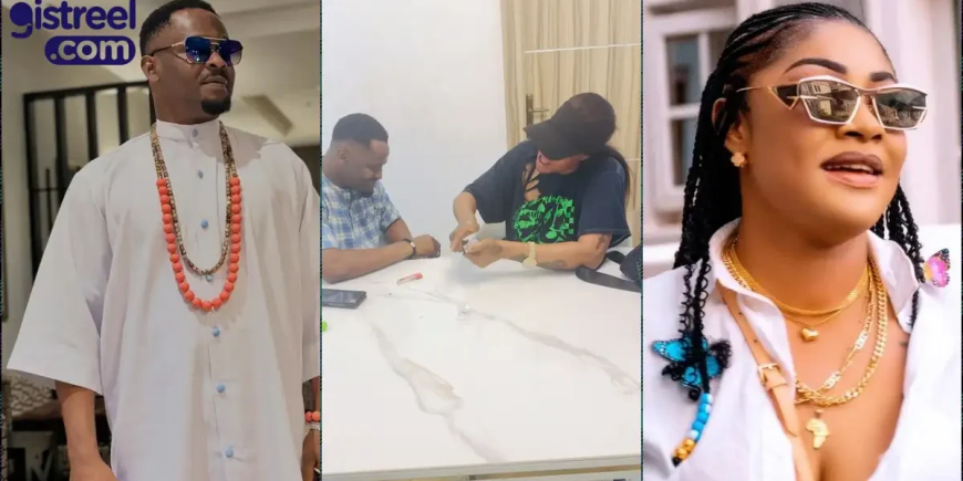 Zubby Michael and Angela Okorie Reignite Friendship in Heartwarming Video