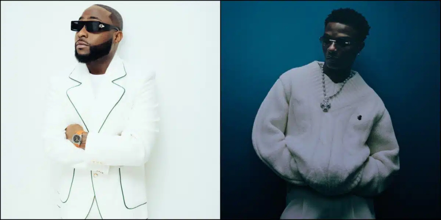 Davido boasts as Wizkid fails to break his record on Spotify