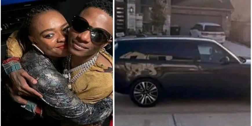 Wizkid surprises his sister with Range Rover