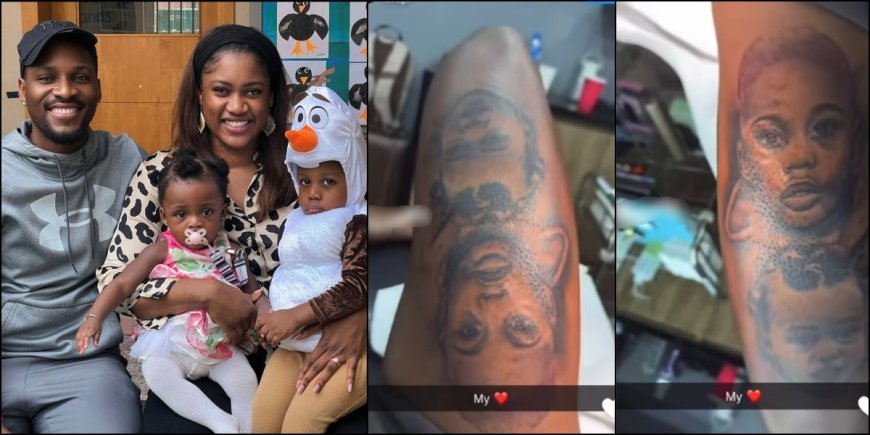 Tobi Bakre Honors His Kids with Heartwarming Portrait Tattoos  