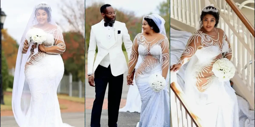 “My first and last wedding” – Omoborty declares as she legally weds partner