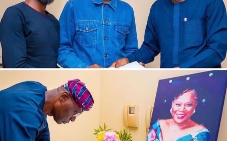 Lagos State Governor Sanwo-Olu Pays Condolence Visit to Onyeka Onwenu's Family