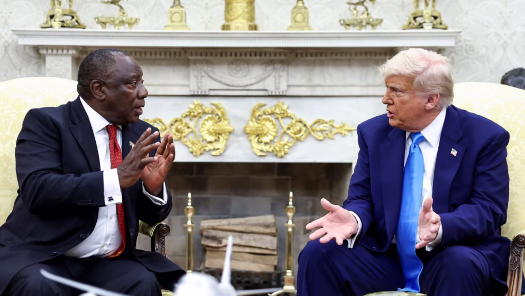Trump and South Africa President Clash Over White Farmer Killings